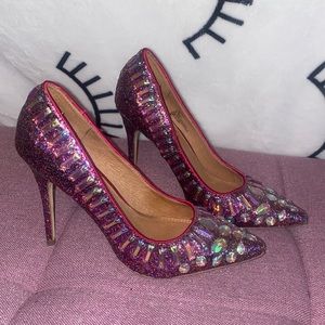 Steve Madden Barbie sparkle pump